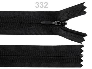Reißverschluss Nahtverdeckt Länge 20 cm Schwarz